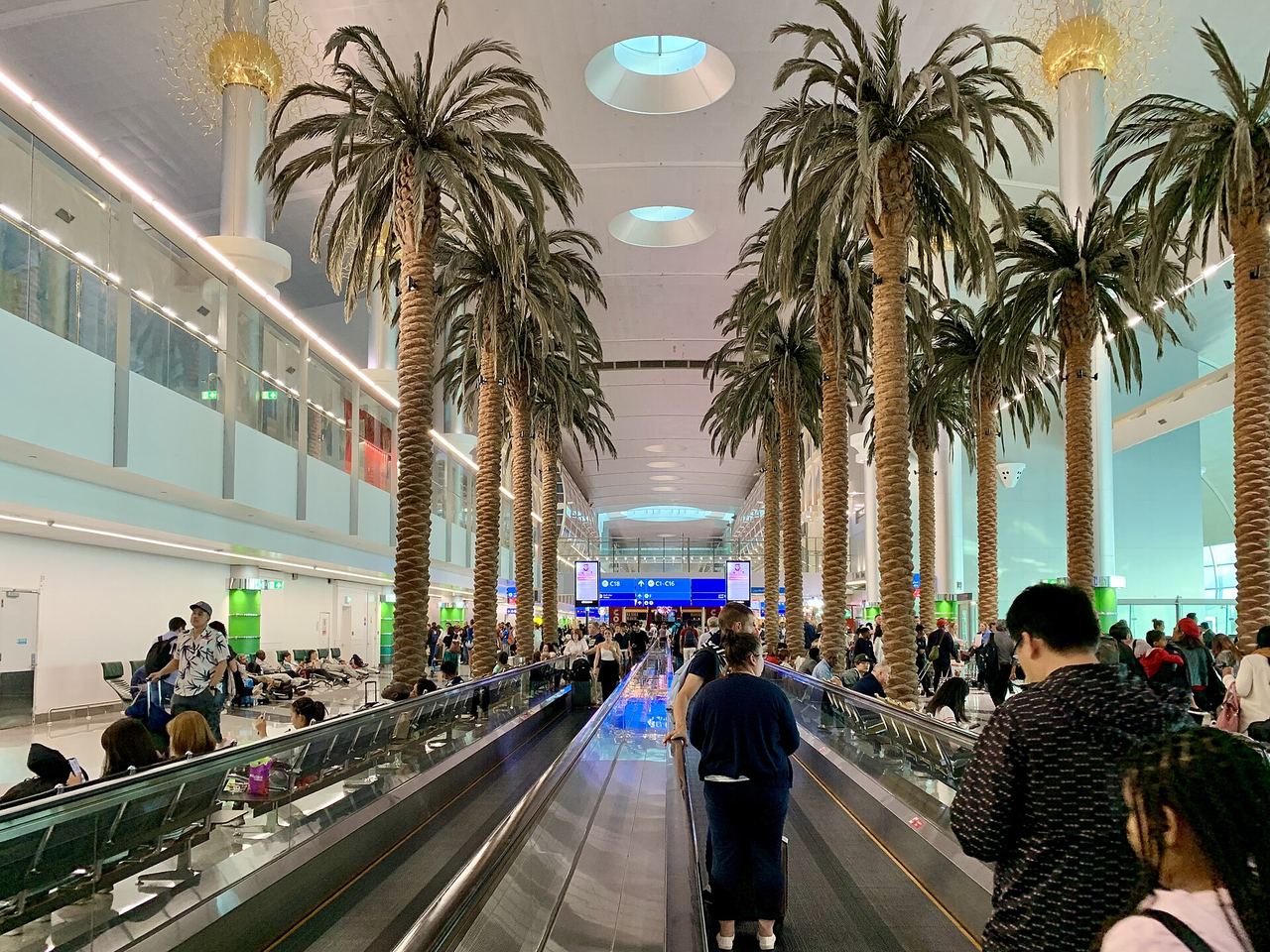 Passenger concourse inside Dubai International Airport