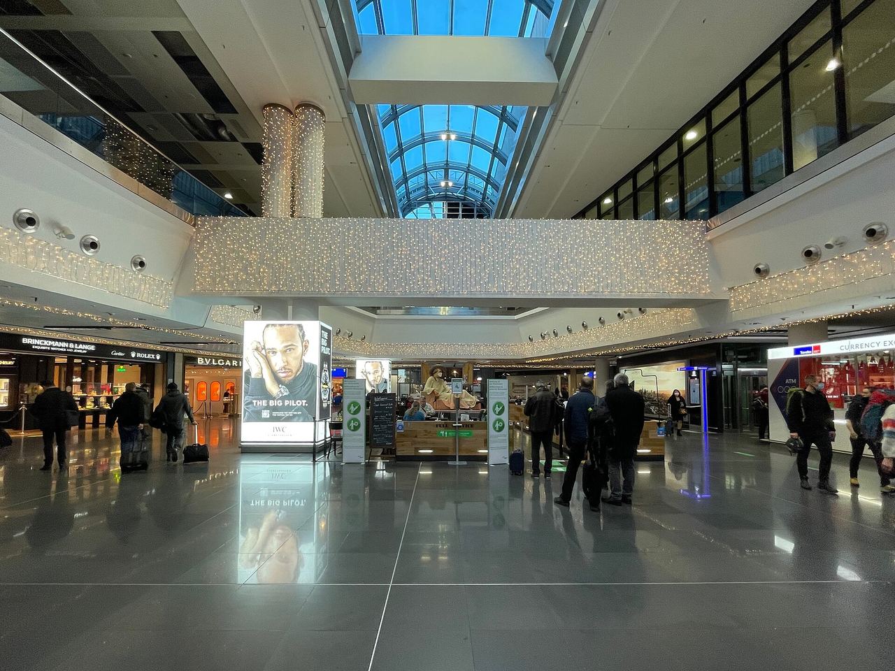 Passenger concourse inside Frankfurt Airport