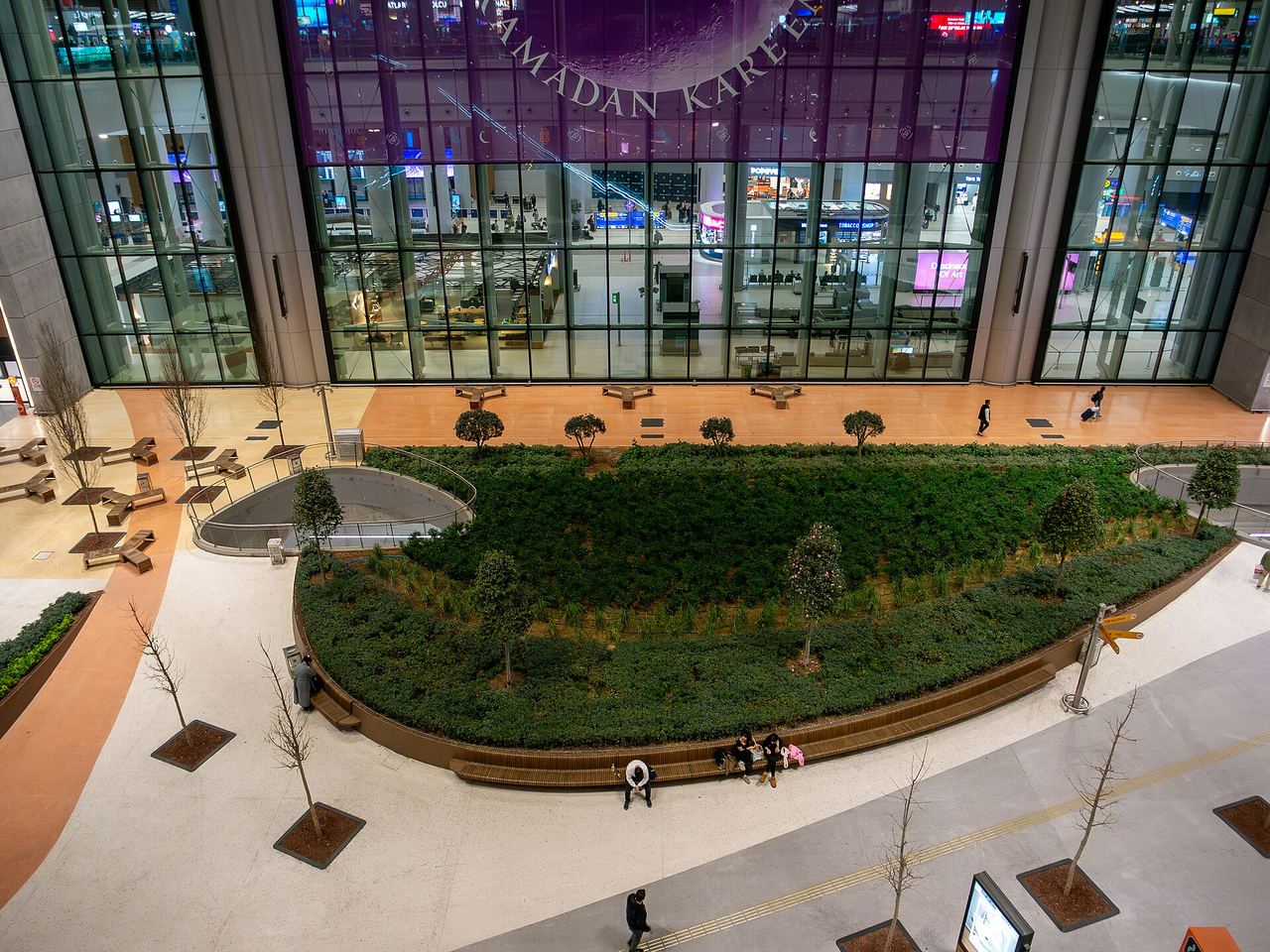 Passenger concourse inside Istanbul Airport