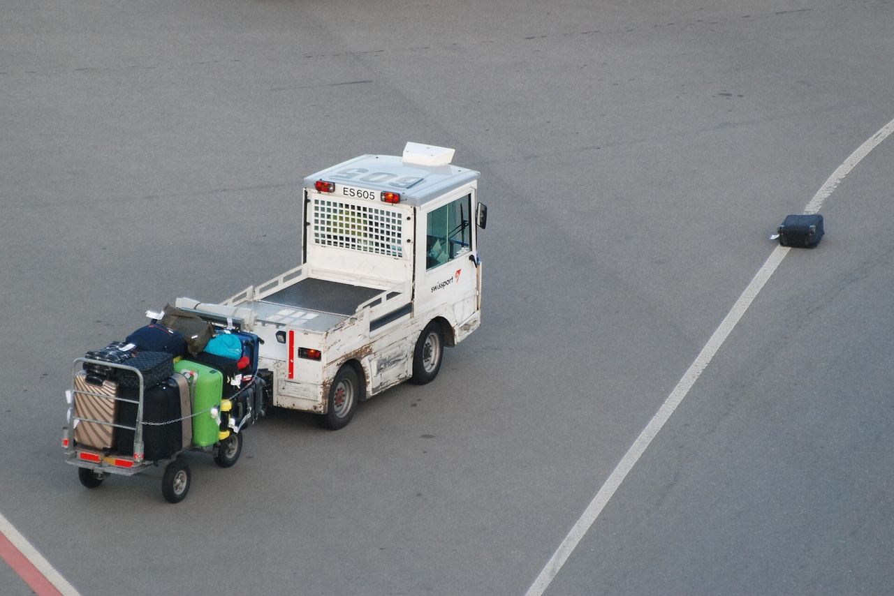 Lost baggage at the airport